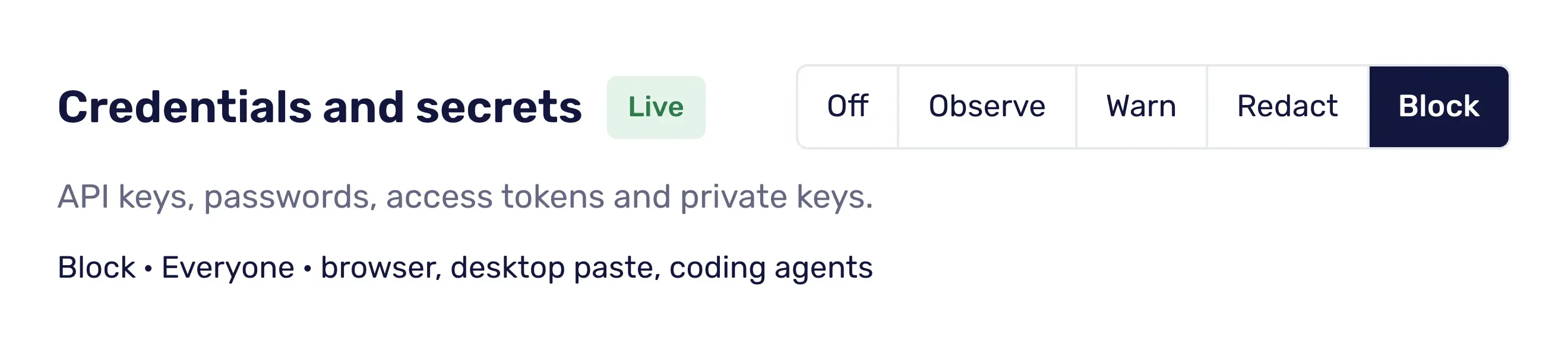 credentials-policy